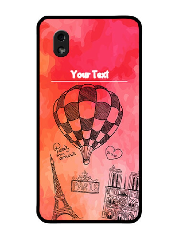 Custom Galaxy M01 Core Custom Glass Phone Case - Paris Theme Design