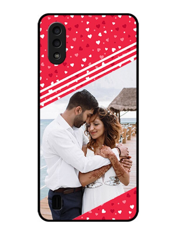 Custom Galaxy M01 Custom Glass Mobile Case - Valentines Gift Design