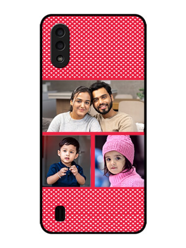 Custom Galaxy M01 Personalized Glass Phone Case - Bulk Pic Upload Design