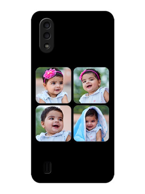 Custom Galaxy M01 Photo Printing on Glass Case - Multiple Pictures Design