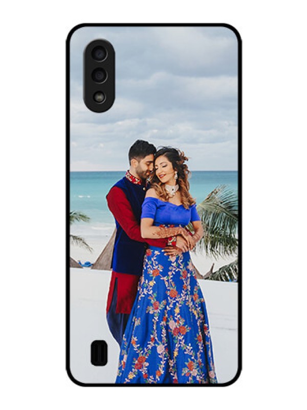 Custom Galaxy M01 Photo Printing on Glass Case - Upload Full Picture Design