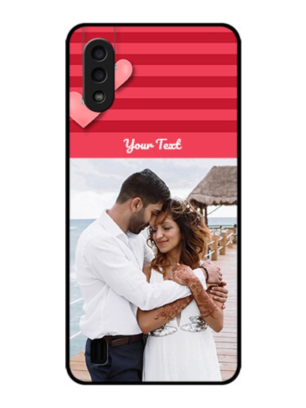 Custom Galaxy M01 Custom Glass Phone Case - Valentines Day Design