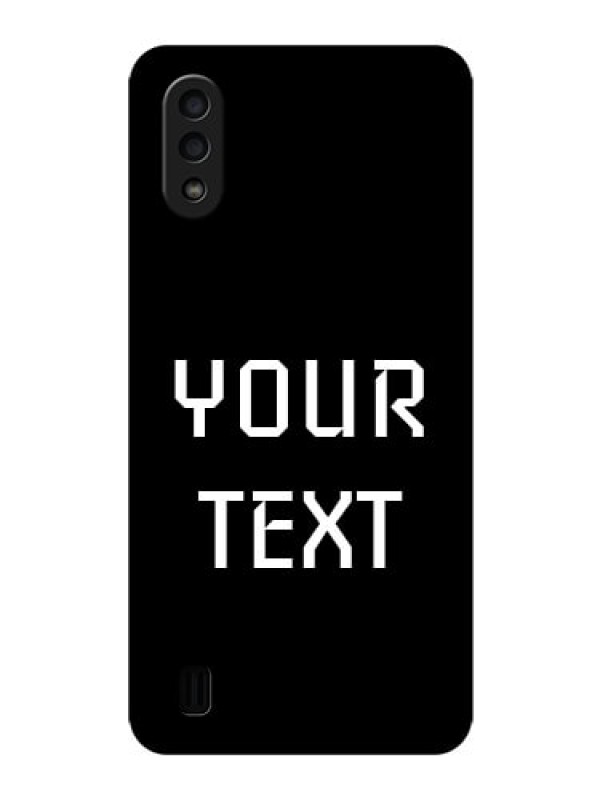 Custom Galaxy M01 Your Name on Glass Phone Case