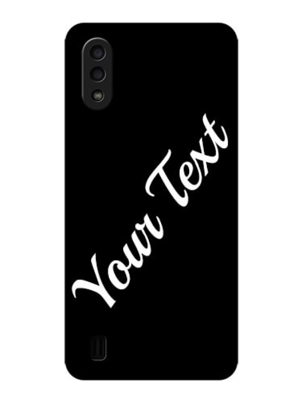 Custom Galaxy M01 Custom Glass Mobile Cover with Your Name