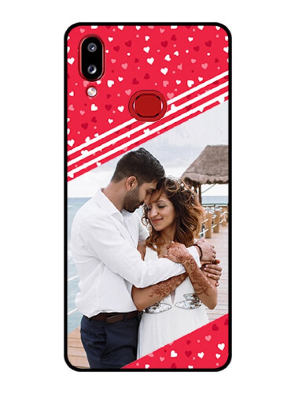 Custom Galaxy M01s Custom Glass Mobile Case - Valentines Gift Design