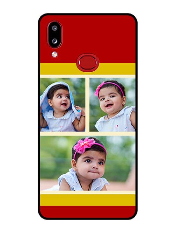 Custom Galaxy M01s Custom Glass Mobile Case - Multiple Pic Upload Design