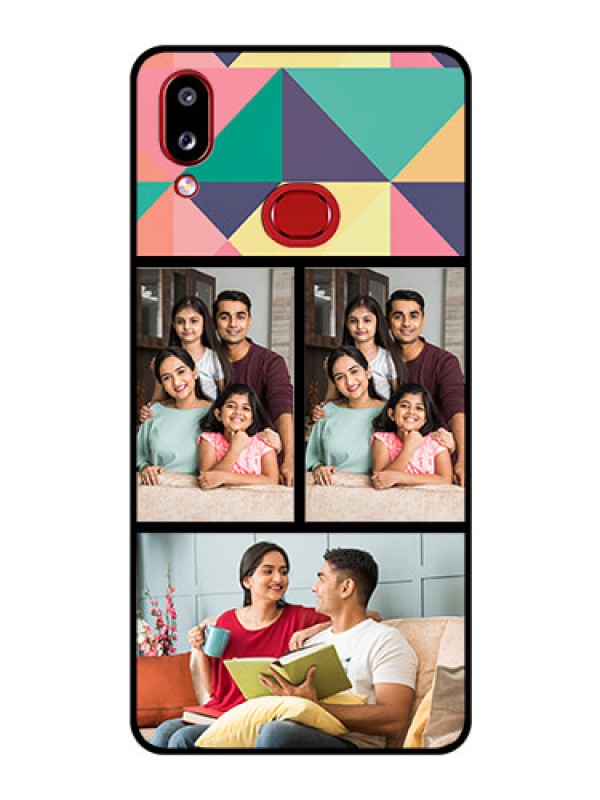 Custom Galaxy M01s Custom Glass Phone Case - Bulk Pic Upload Design