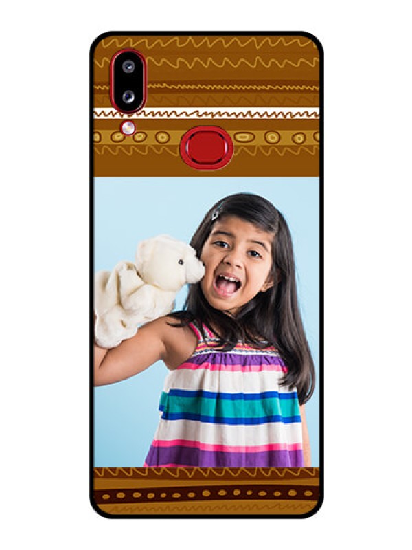 Custom Galaxy M01s Custom Glass Phone Case - Friends Picture Upload Design 