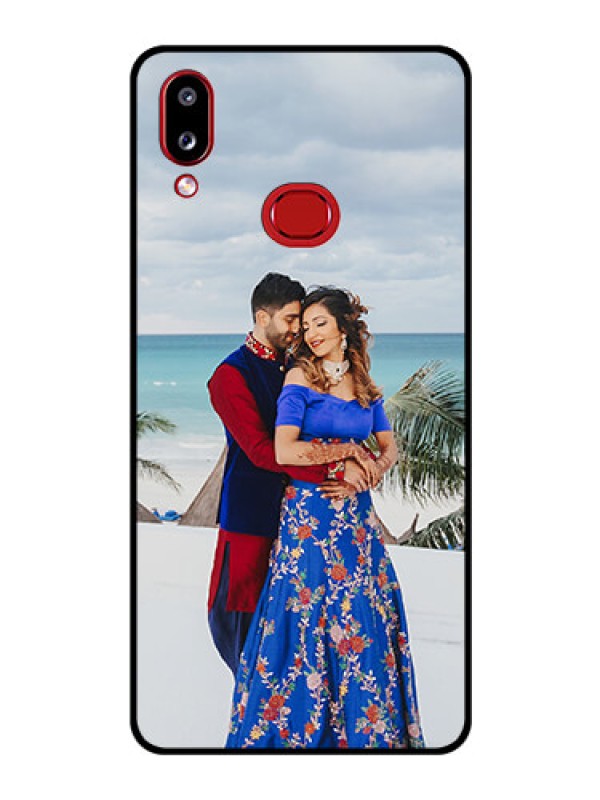 Custom Galaxy M01s Photo Printing on Glass Case - Upload Full Picture Design
