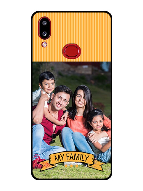 Custom Galaxy M01s Custom Glass Phone Case - My Family Design