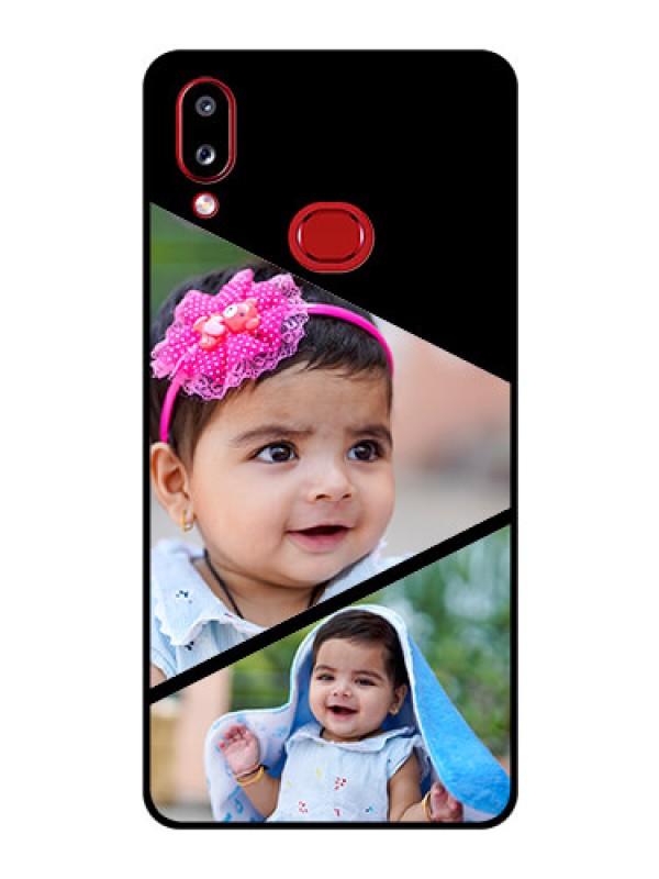 Custom Galaxy M01s Custom Glass Phone Case - Semi Cut Design