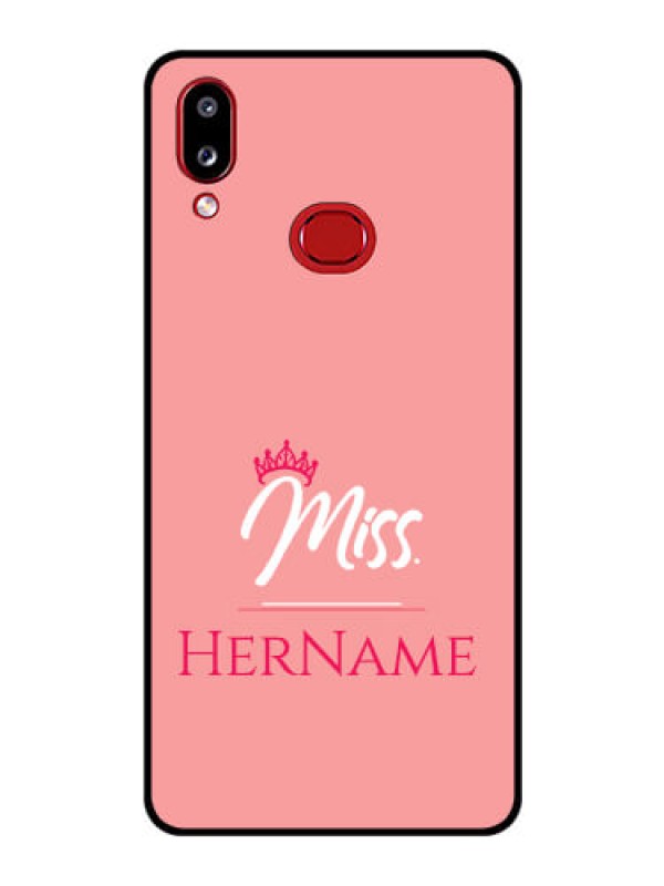 Custom Galaxy M01s Custom Glass Phone Case Mrs with Name