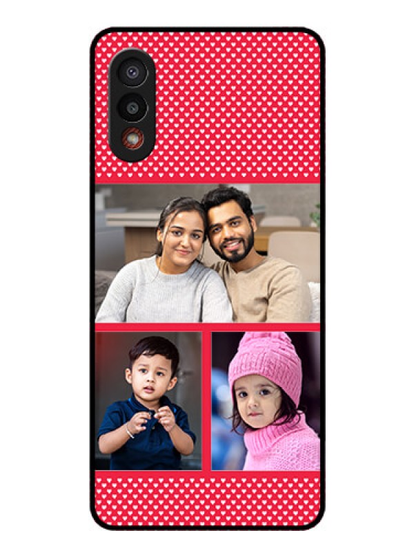 Custom Galaxy M02 Personalized Glass Phone Case - Bulk Pic Upload Design