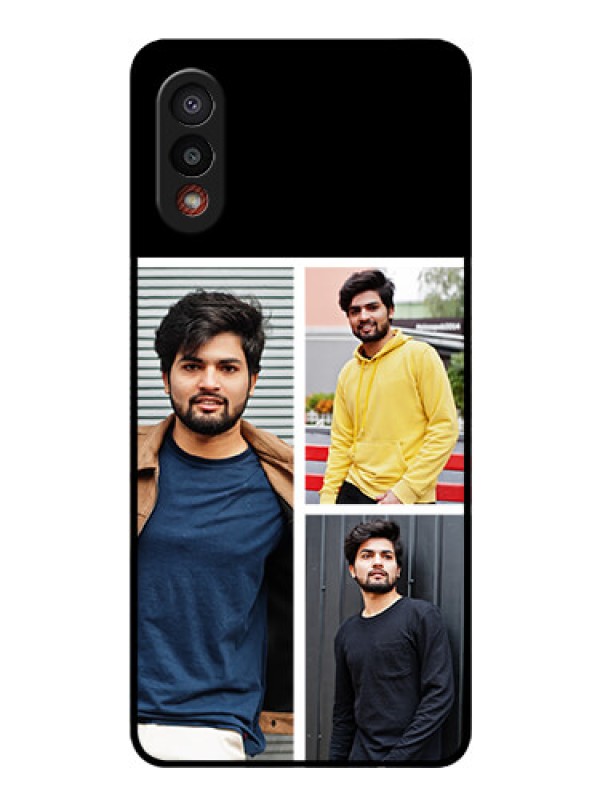 Custom Galaxy M02 Photo Printing on Glass Case - Upload Multiple Picture Design