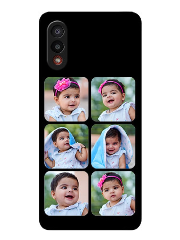 Custom Galaxy M02 Photo Printing on Glass Case - Multiple Pictures Design