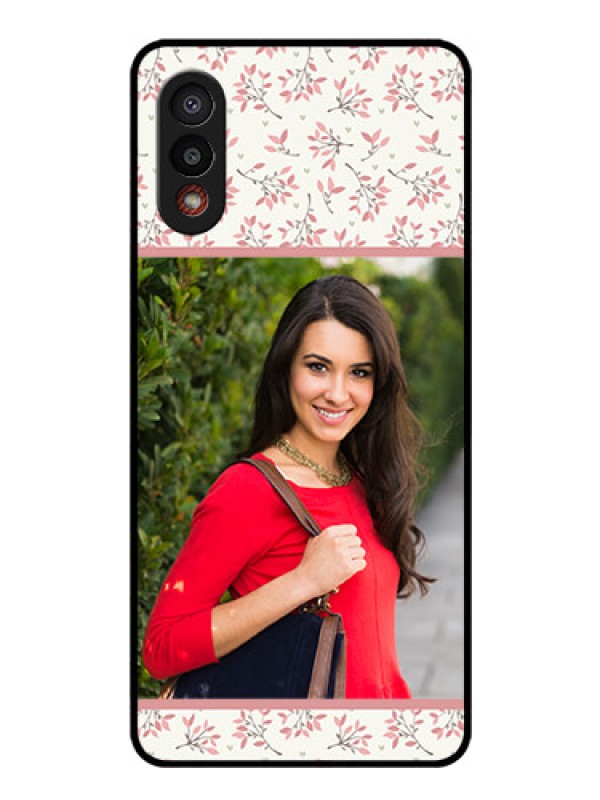 Custom Galaxy M02 Custom Glass Phone Case - Premium Floral Design