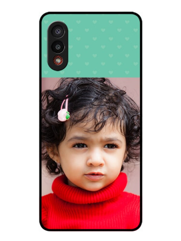 Custom Galaxy M02 Custom Glass Phone Case - Lovers Picture Design