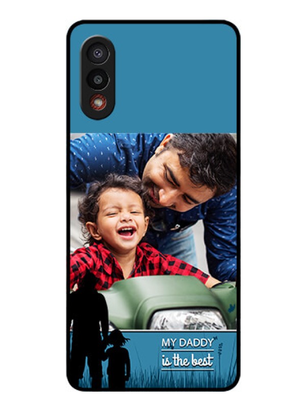Custom Galaxy M02 Custom Glass Mobile Case - Best dad design 