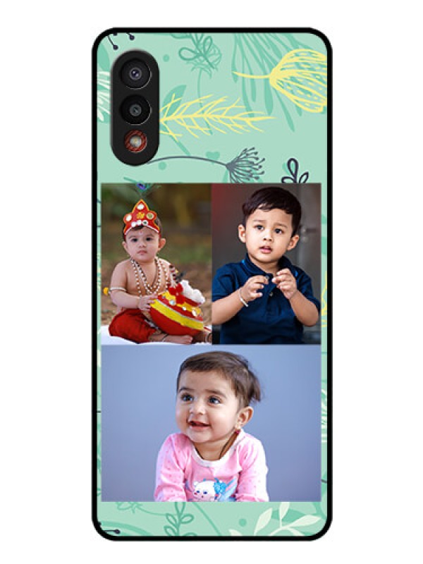 Custom Galaxy M02 Photo Printing on Glass Case - Forever Family Design 