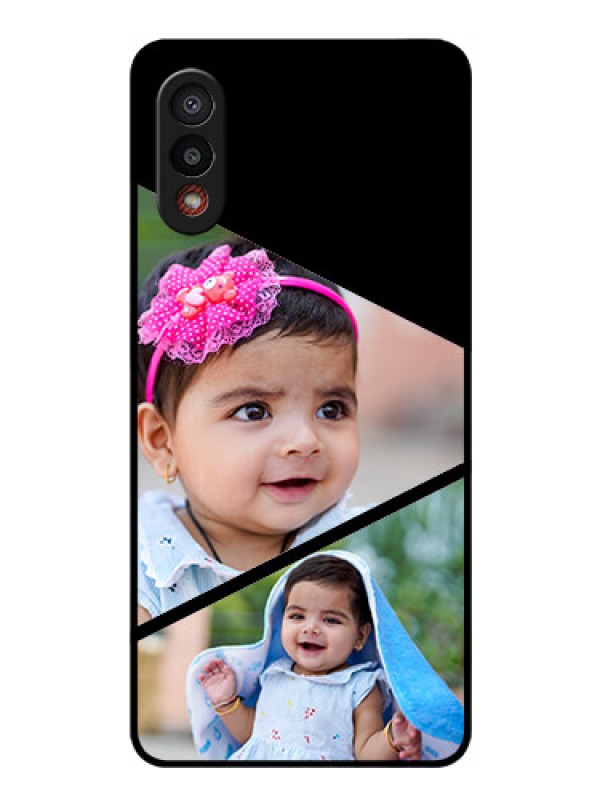 Custom Galaxy M02 Custom Glass Phone Case - Semi Cut Design