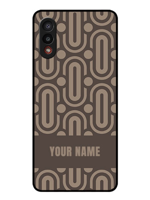 Custom Galaxy M02 Custom Glass Phone Case - Captivating Zero Pattern Design