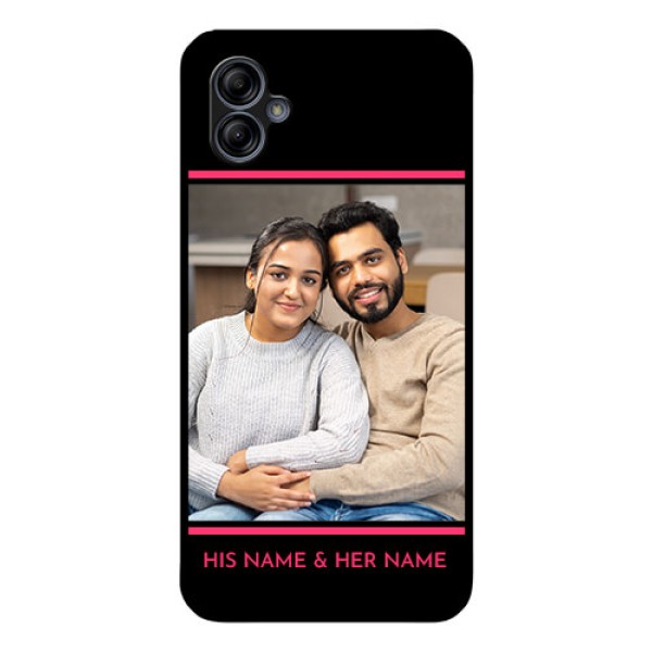Galaxy M04 Custom Glass Mobile Case - with Add Text Design