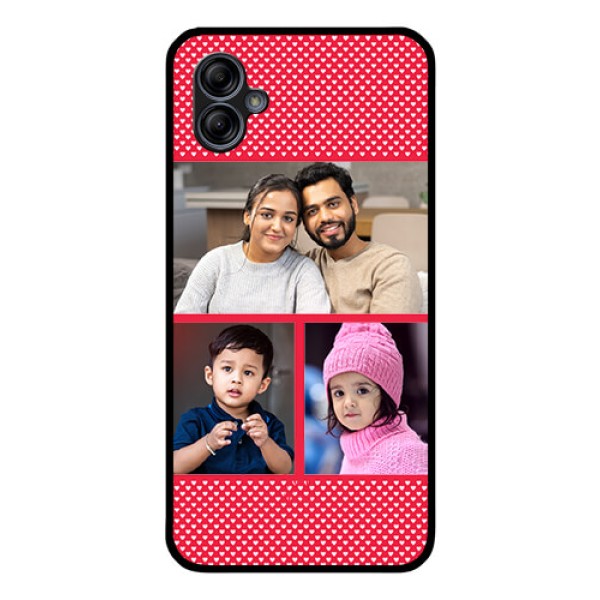 Galaxy M04 Personalized Glass Phone Case - Bulk Pic Upload Design