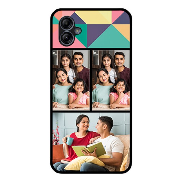 Galaxy M04 Custom Glass Phone Case - Bulk Pic Upload Design
