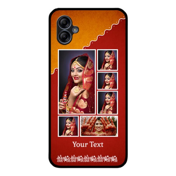 Galaxy M04 Personalized Glass Phone Case - Wedding Pic Upload Design Galaxy M04 Personalized Glass Phone Case - Wedding Pic Upload Design