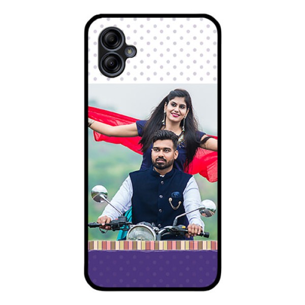 Galaxy M04 Photo Printing on Glass Case - Cute Family Design