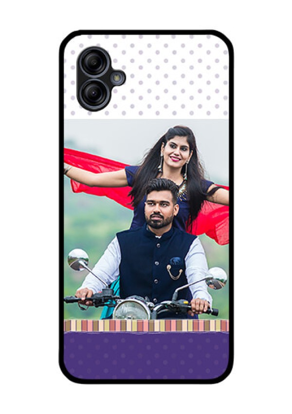 Galaxy M04 Photo Printing on Glass Case - Cute Family Design