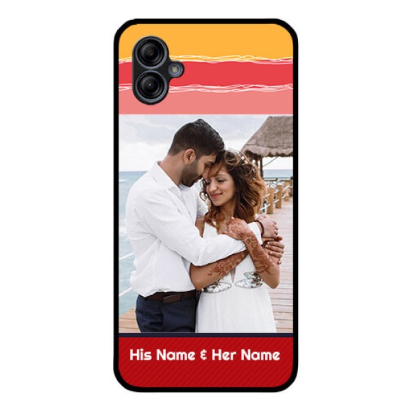 Galaxy M04 Custom Glass Mobile Case - Colorful Case Design