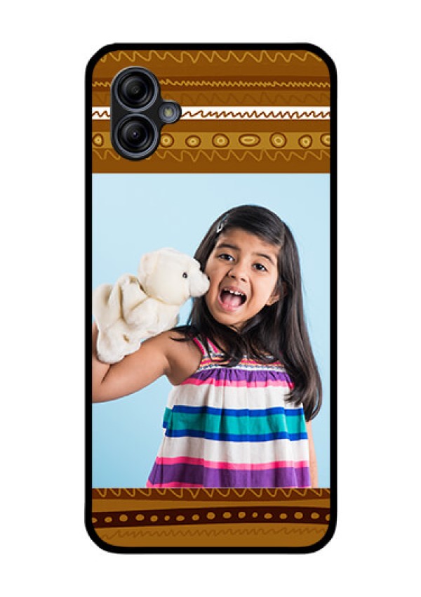 Galaxy M04 Custom Glass Phone Case - Friends Picture Upload Design