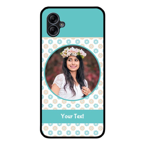 Galaxy M04 Custom Glass Mobile Case - Beautiful Flowers Design