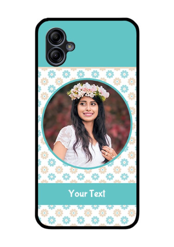 Galaxy M04 Custom Glass Mobile Case - Beautiful Flowers Design