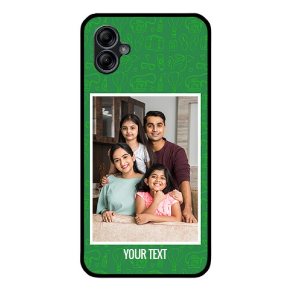 Galaxy M04 Personalized Glass Phone Case - Picture Upload Design
