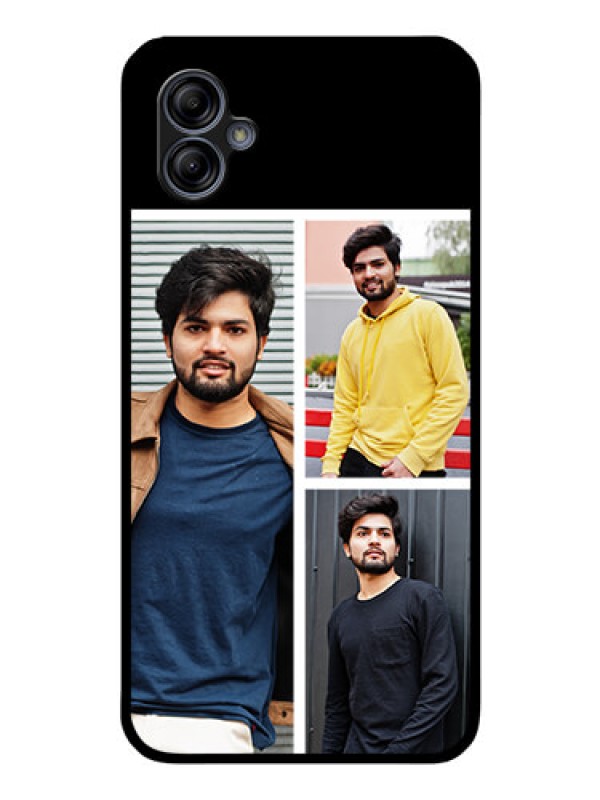 Custom Galaxy M04 Photo Printing on Glass Case - Upload Multiple Picture Design