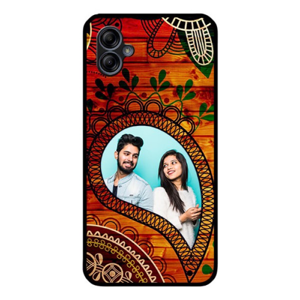 Galaxy M04 Personalized Glass Phone Case - Abstract Colorful Design