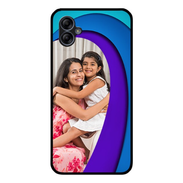 Galaxy M04 Photo Printing on Glass Case - Simple Pattern Design