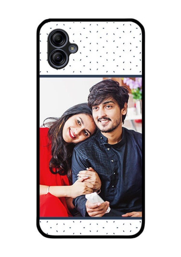 Galaxy M04 Personalized Glass Phone Case - Premium Dot Design