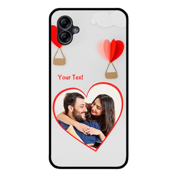 Galaxy M04 Custom Glass Mobile Case - Parachute Love Design