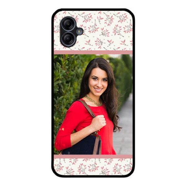 Galaxy M04 Custom Glass Phone Case - Premium Floral Design