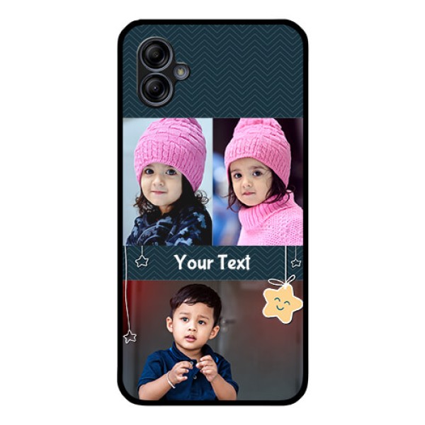 Galaxy M04 Custom Glass Mobile Case - Hanging Stars Design