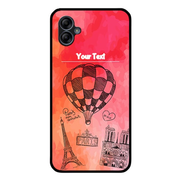 Galaxy M04 Custom Glass Phone Case - Paris Theme Design