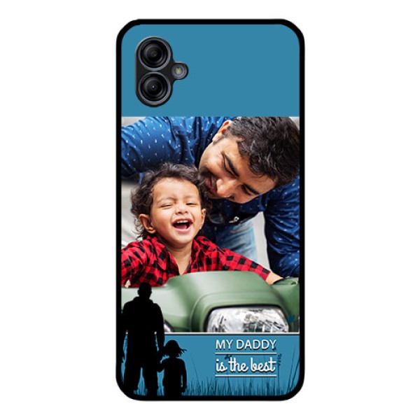 Galaxy M04 Custom Glass Mobile Case - Best dad design
