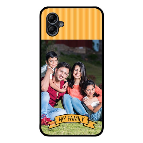 Galaxy M04 Custom Glass Phone Case - My Family Design