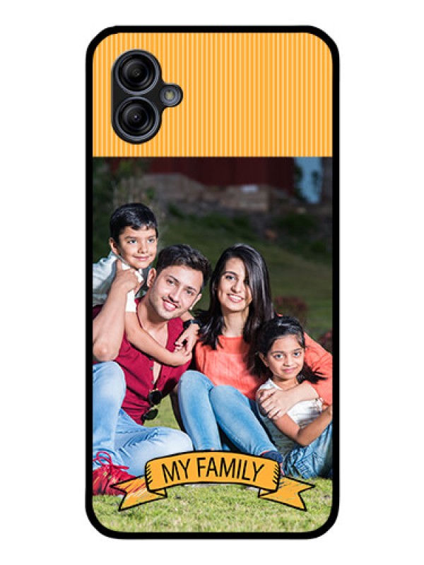 Custom Galaxy M04 Custom Glass Phone Case - My Family Design