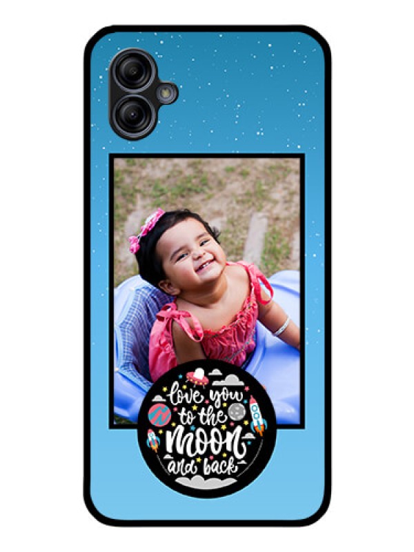 Custom Galaxy M04 Custom Glass Mobile Case - Wave Pattern Colorful Design