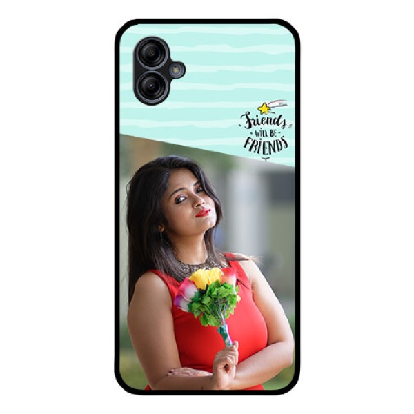 Galaxy M04 Custom Glass Phone Case - Friends Picture Icon Design