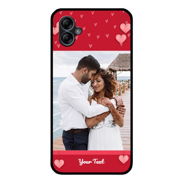 Galaxy M04 Custom Glass Phone Case - Valentines Day Design